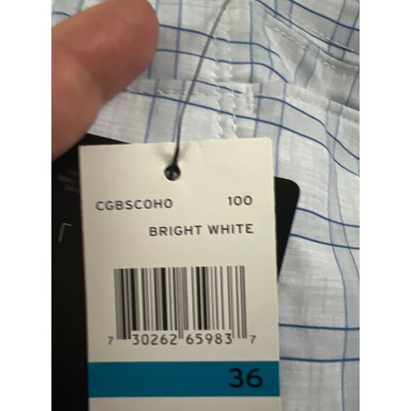 New Callaway White & Blue Flat Front Golf Shorts Men's Size 36 - Picture 6 of 6